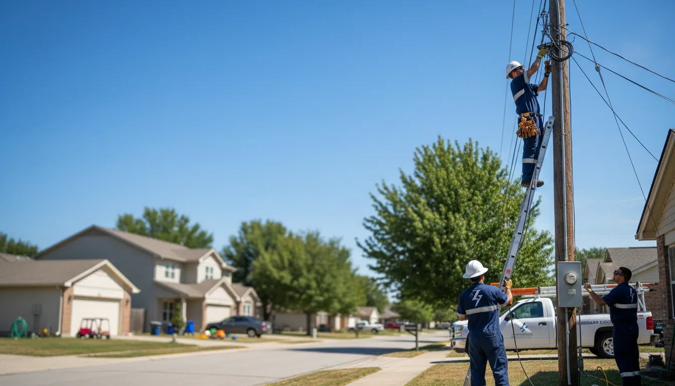 Residential electrician providing installation services in Oshkosh, NE